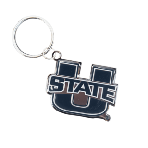 U-State, Keyring, Keychain, Navy, Die-Cut